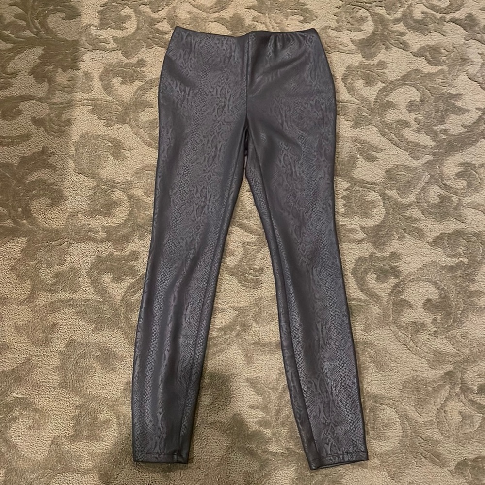 Style & Co. XS Black faux Leather Leggings